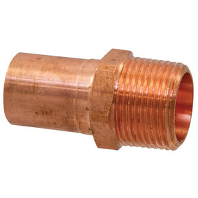 NIBCO 1/2 in. FTG X 1/2 in. D MIP Wrought Copper Adapter Coupling 1 pk