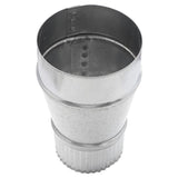 Imperial 4 in. D X 3 in. D Galvanized Steel Reducer with Crimp