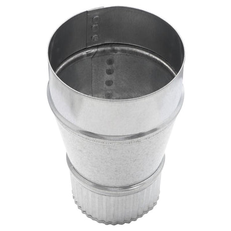 Imperial 4 in. D X 3 in. D Galvanized Steel Reducer with Crimp
