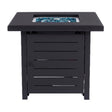 Living Accents 28 in. W Steel Square Propane Fire Pit