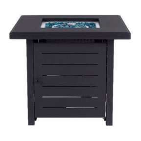 Living Accents 28 in. W Steel Square Propane Fire Pit