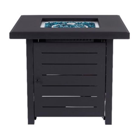 Living Accents 28 in. W Steel Square Propane Fire Pit