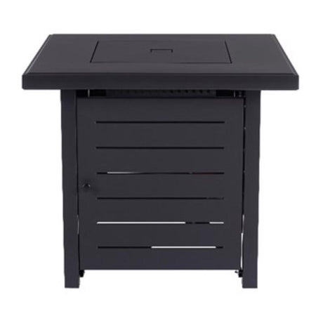Living Accents 28 in. W Steel Square Propane Fire Pit