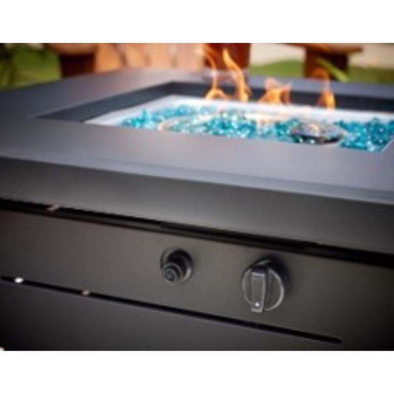 Living Accents 28 in. W Steel Square Propane Fire Pit