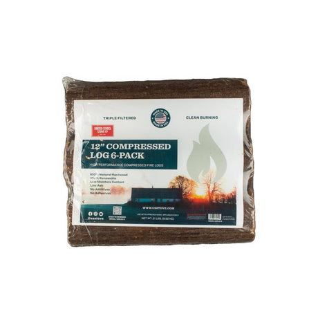US Stove Assorted Firewood 3 hr 6 pk