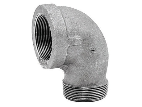 Anvil 1/8 in. FPT X 1/8 in. D MPT Black Malleable Iron Street Elbow