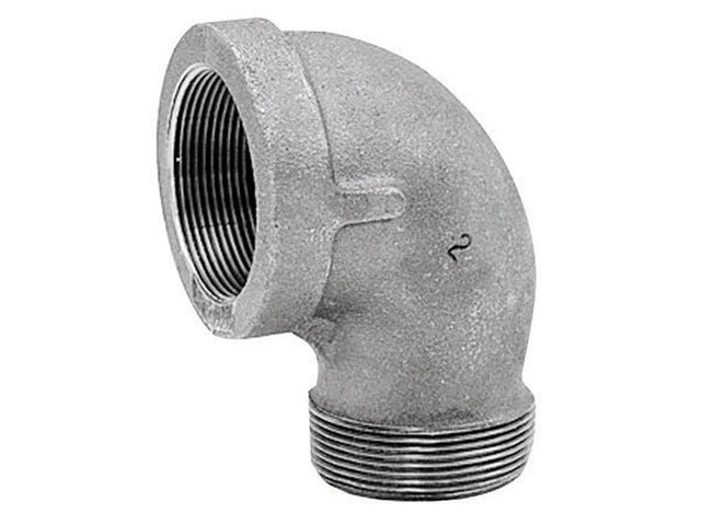 Anvil 1/8 in. FPT X 1/8 in. D MPT Black Malleable Iron Street Elbow