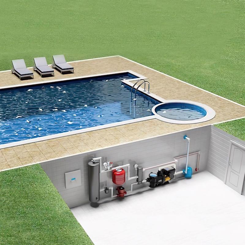 K2 Pumps Pool Pump 12.7 in. H X 10.5 in. W X 27.2 cu in L