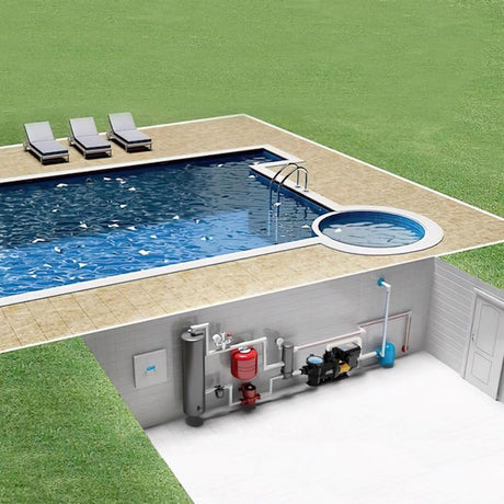 K2 Pumps Pool Pump 12.7 in. H X 10.5 in. W X 27.2 cu in L