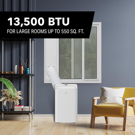 Perfect Aire 400 sq ft 3 speed 13500 (10000 SACC) BTU Portable Air Conditioner with Remote