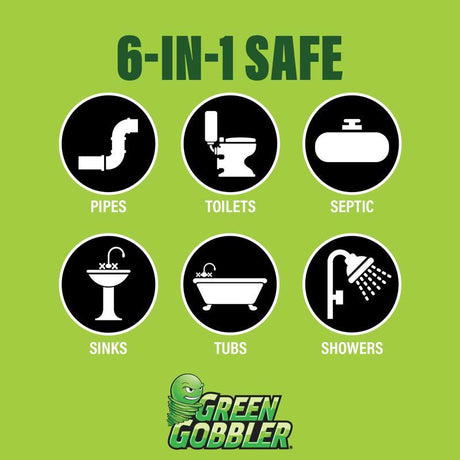 Green Gobbler Liquid Drain Clog Remover 1 gal, Pack of 4