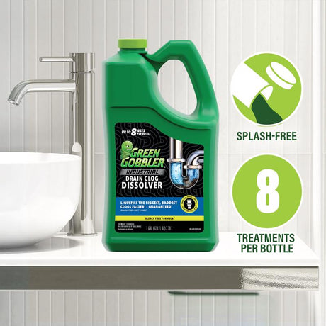 Green Gobbler Liquid Drain Clog Remover 1 gal, Pack of 4