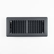 RectorSeal Tru Aire 4 in. H X 10 in. W 2-Way Powder Coat Black Steel Floor Register
