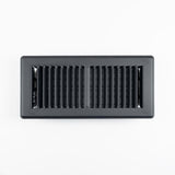 RectorSeal Tru Aire 4 in. H X 10 in. W 2-Way Powder Coat Black Steel Floor Register