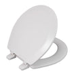 Oakbrook Collection Laurel Round White Wood Toilet Seat