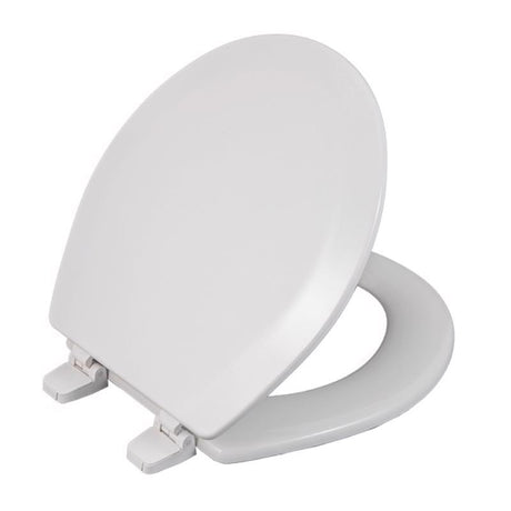 Oakbrook Collection Laurel Round White Wood Toilet Seat