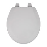 Oakbrook Collection Laurel Round White Wood Toilet Seat