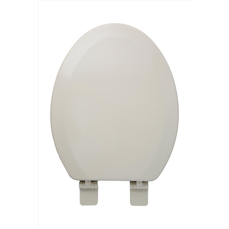 Oakbrook Collection Laurel Elongated Bone Wood Toilet Seat