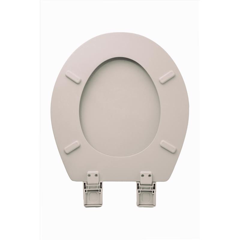 Oakbrook Collection Laurel Round Biscuit Wood Toilet Seat