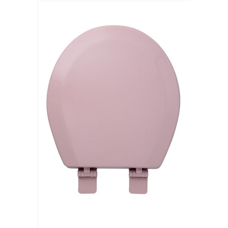 Oakbrook Collection Laurel Round Pink Wood Toilet Seat