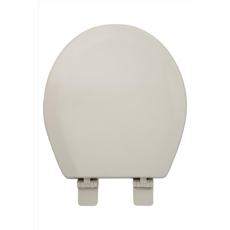 Oakbrook Collection Laurel Round Bone Wood Toilet Seat