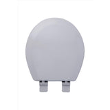 Oakbrook Collection Laurel Round Silver Wood Toilet Seat