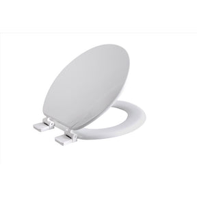 Oakbrook Collection Rockford Round White Wood Toilet Seat