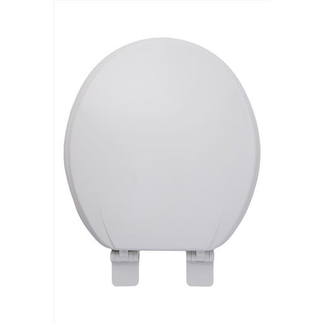 Oakbrook Collection Rockford Round White Wood Toilet Seat