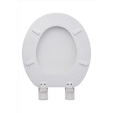 Oakbrook Collection Rockford Round White Wood Toilet Seat