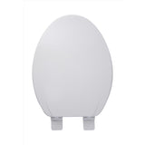 Oakbrook Collection Rockford Elongated White Wood Toilet Seat