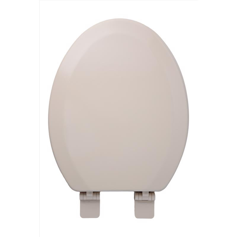 Oakbrook Collection Laurel Elongated Biscuit Wood Toilet Seat
