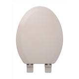 Oakbrook Collection Laurel Elongated Biscuit Wood Toilet Seat