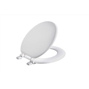 Oakbrook Collection Round White Wood Toilet Seat, Pack of 6