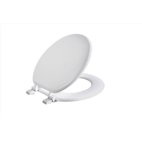 Oakbrook Collection Round White Wood Toilet Seat, Pack of 6