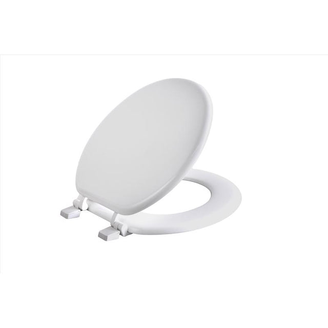 Oakbrook Collection Round White Wood Toilet Seat, Pack of 6