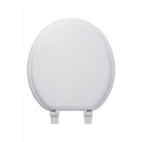 Oakbrook Collection Round White Wood Toilet Seat, Pack of 6
