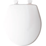 Mayfair by Bemis Round White Plastic Toilet Seat
