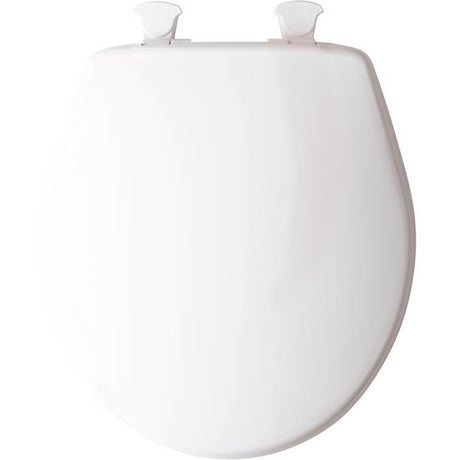 Mayfair by Bemis Round White Plastic Toilet Seat