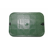 NDS 21.75 in. W X 13.25 in. D X 6.75 in. H Rectangular Valve Box with Cover Black/Green