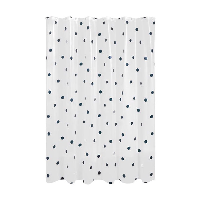 iDesign 72 in. H X 72 in. W White Frost Shower Curtain PEVA, Pack of 2
