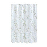 iDesign 72 in. H X 72 in. W White Leaves Frost Shower Curtain PEVA, Pack of 2