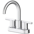 Oakbrook Collection Alexis Chrome Modern Centerset Bathroom Sink Faucet 4 in.