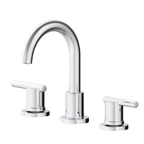 Oakbrook Collection Alexis Chrome Modern Widespread Bathroom Sink Faucet 8 in.