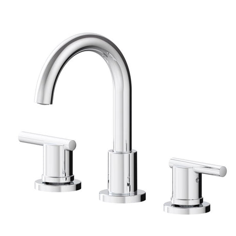 Oakbrook Collection Alexis Chrome Modern Widespread Bathroom Sink Faucet 8 in.