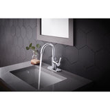 Oakbrook Collection Alexis Chrome Modern Single-Handle Bathroom Sink Faucet 4 in.