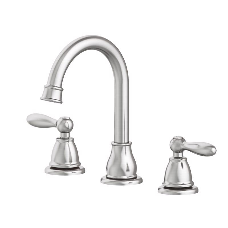 Oakbrook Collection Jennifer Brushed Nickel Traditional Widespread Bathroom Sink Faucet 8 in.