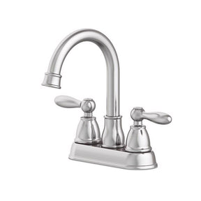 Oakbrook Collection Jennifer Brushed Nickel Traditional Centerset Bathroom Sink Faucet 4 in.