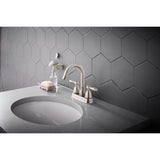 Oakbrook Collection Jennifer Brushed Nickel Traditional Centerset Bathroom Sink Faucet 4 in.