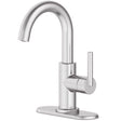 Oakbrook Collection Alexis Brushed Nickel Modern Single-Handle Bathroom Sink Faucet 4 in.