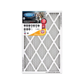 BestAir 20 in. W X 25 in. H X 1 in. Carbon 11 MERV Pleated Air Filter 1 pk, Pack of 6
